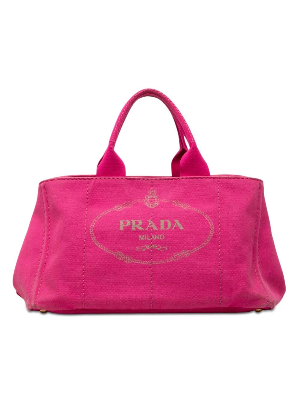 Prada Canvas Canapa Logo Tote Pre-Loved #343346P48B